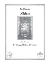 Alleluia SATB choral sheet music cover